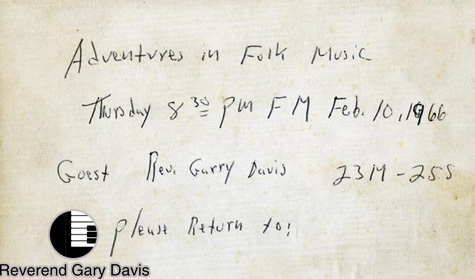 Lagu Eksklusif yang Digali oleh Legenda Blues Gary Davis